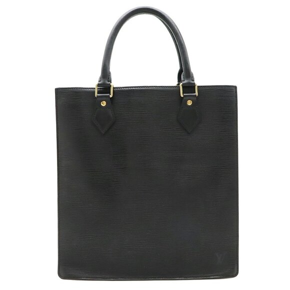 LOUIS VUITTON Black Leather Tote Bag - Picture 2 of 9
